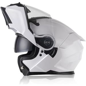 Motorhelm Systeemhelm Modulaire Helm Met Dubbel Vizier DOT/ECE-Gecertificeerde Modulaire Helm Retro Motorhelm Integraalhelm Voor Heren Dames D,XL/61-62CM