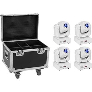 EUROLITE Set 4x LED TMH-S60 Moving-Head-Spot ws + Case