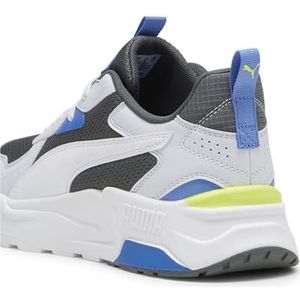 PUMA Trinity Lite sneakers voor heren 38.5 Mineral Gray White Silver Mist Electric Lime