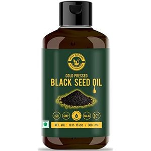 Biologische Zwarte Zaadolie - Nigella Sativa/Kalonji zaden Olie (11 fl oz) USDA gecertificeerd, Virgin Koudgeperst, 100% Puur & Natuurlijk, Geen GGO, Bron van Thymoquinone & Omega 3,6 & 9