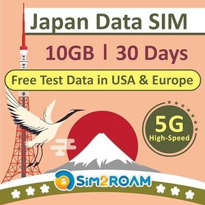 ALLEEN Japan Data Simkaart 30 dagen |10 GB 5G/4G LTE snelle internetgegevens| Dubbele lokale Japanse vervoerders, Softbank en KDDI|Prepaid simkaart voor reizen|GEEN telefoonnummer短期帰国・短期来日最適・安心日本語サポート