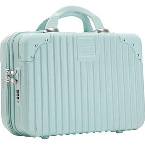 Bagage Koffer Reiskoffer Make-up Reistas Harde Schaal Vanity Cases Draagbare ABS Cosmetische Tas Handbagagekoffer Voor Dames Trolley Koffer Handbagage (Color : F, Size : 14inch)