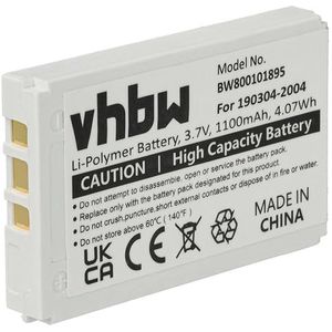 vhbw Accu compatibel met Logitech diNovo Mini, Y-RAY81 draadloos toetsenbord (950mAh, 3,7V, Li-Ion) - vervanging voor Logitech 190304-2004, F12440071, M50A