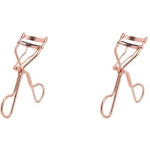 2 Set van Wimper Krultang Carbon Staal Wimper Curling Tool Draagbare Cosmetische Make-up Krultang, Rose Goud