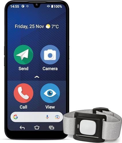Doro 8200 Secure - Smartphone - Blauw - 64 GB - 6.10 Inch - Dubbele SIM - 16 Mpx
