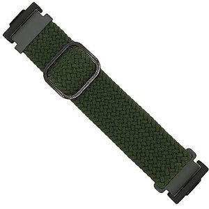 Horlogeband Nylon Vervangende Band Sneldrogende Verstelbare Gesp Lichtgewicht Ademend voor Dames voor Training (OD Groen)