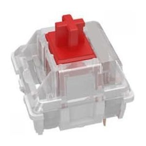 QPSJXN RGB mechanisch toetsenbord SMD Switches 3Pin Clicky Tastyle Opties Zwart Wit Groen Geel Rood Blauw Compatibel met GK61 GH60 (Red)