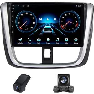 Android13 Autoradio geldt voor Toyota Vios Yaris L 2016-2019 10 inch Touchscreen Autoradio met Wireless Carplay Android Auto Navi GPS Bluetooth+Telecamera Achterkant FM AM RDS WIFI(NF-1)