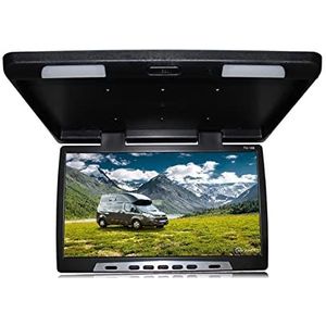 Draagbare dvd-speler voor videospelers op hoofdsteunen in auto's 22 Inch Auto Dak Mount Monitor HD 1080 P Plafond Mount Flip Down Overhead Screen MP5 Multimedia Video Spelers IR FM HDMI met HD-roteren