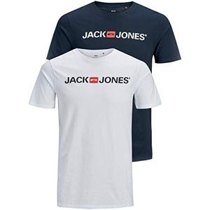 Jack & Jones T-shirt voor heren, set van 3 stuks, XXL