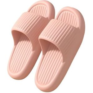 Glijbanen, Comfortabele pantoffels for mannen en vrouwen - zachte sandalen for binnen en buiten,Huispantoffels(Pink,41 EU)