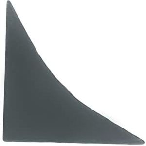 DQ-PP afdekprofiel eindstuk, mat zwart, 23 x 23 mm, pvc, keukenstrip voor het werkblad, afdekprofiel voor in de keuken, wandafsluitprofiel, tafelbladprofiel