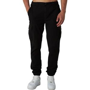 Smith & Solo - Cargobroek - Zwart - Katoen - Stretch - Actieve Kleding voor Heren