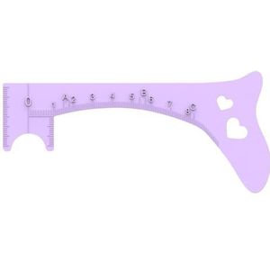 Handleiding voor het tekenen van wenkbrauwen, wenkbrauwliniaal, siliconen wenkbrauwmapping-sjabloon, wenkbrauwpositioneringsliniaal, hulpmiddel