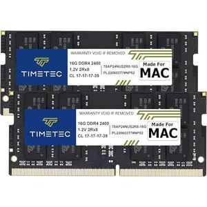 Timetec 32GB KIT(2x16GB) DDR4 2400MHz PC4-19200 Compatibel voor Apple 2017 iMac(27-inch met Retina 5K, 21,5-inch met Retina 4K/Non-Retina 4K) SODIMM MAC RAM Upgrade voor iMac18,1/iMac18,2/iMac18,3