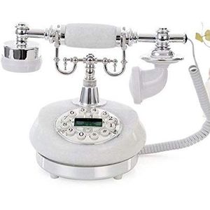Telefoon Retro Retro Festnetz-Festnetzanschluss Hochwerter Marmor Hohe 20 cm Microfoon 26cm Basisdurchmesser 14cm