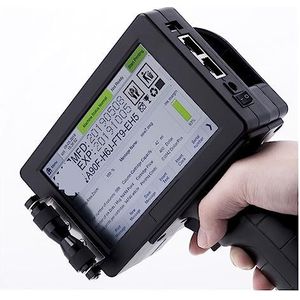 Draagbare inkjetprinter Handheld inkjetprinter, partijnummer QR Barcode Jet Coder, draagbaar permanent sneldrogend(12.7mm with 1 ink)