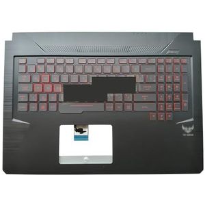 RGB-verlicht UK Turkije Tsjechisch toetsenbord voor ASUS FX705 TUF voor gaming FX705D FX705DY FX705G 90NR0192-R31UK0 voor palmrestbehuizing voor Teclado(CS single light)