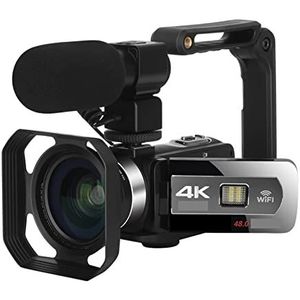 Videocamera, 4K Camcorder HD Professionele digitale webcamera's for fotografie 18x zoom Autofocus Videorecorder Vlog(32G SD Card,Outfit 1)