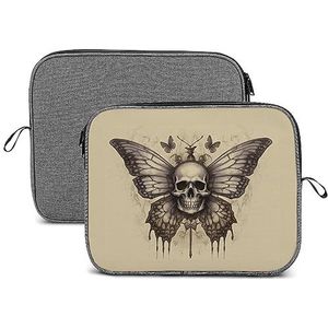 Psychedelic Death's Head Hawk Moth Laptop Sleeve Case Beschermende Notebook Draagtas Reizen Aktetas 14 inch