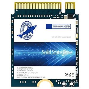 Dogfish M.2 2230 SSD 512GB PCIe NVMe 3.0 3D NAND Gaming Interne Solid State Drive voor PS5 Steam Deck Microsoft Surface Pro Dell HP Lenovo Laptop Ultrabook Tablet (M.2 2230 512GB)