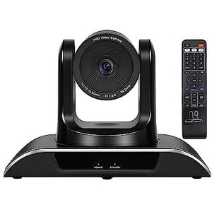 Streaming webcam, Conferentiecamera 3x optische zoom 1080P Full HD USB PTZ 129° groothoek Webcam for conferenties, livestreaming, opname