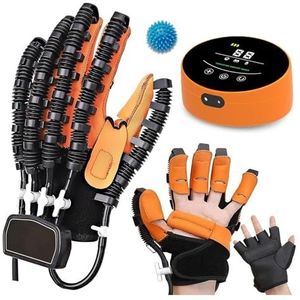 Robot Handschoen voor Hand Revalidatie - Slimme Rehabilitatie Handschoen met Spiegeltherapie voor Beroerte, Halfzijdige Verlamming, Thuisbehandeling, Trainingsmodi (Kies Linker/Rechterhand)