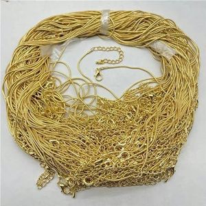 Groothandel ketting touw karabijn diy sieraden maken ronde slang ketting accessoires 60pcs-NO.7