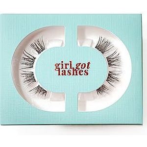 GirlGotLashes Mini Box Doll Eye Edition N°4 wimperextensies voor thuis, 1 paar kunstwimpers, houdt 5-7 dagen, veganistisch, handgemaakt