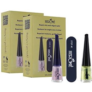 Herome - 3 in 1 Manicure Nagelverzorging Set - 2-pack - Nagelset voor Droge en Geribbelde Nagels