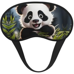 Schattig dier panda slaap oogmasker voor vrouwen mannen zacht en comfortabel slaapmasker verduisterende slaap oogdekking voor reizen yoga dutje ploegendienst werk
