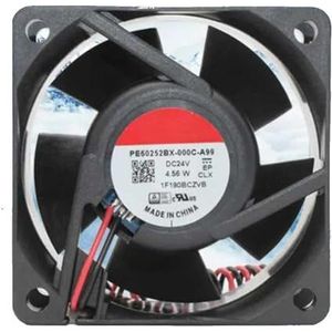 LMNCBVYA 24V 4.56W Cooling Fan PE60252BX-000C-A99-60x60x25mm 2-Wire Fan for Efficient Cooling Solutions