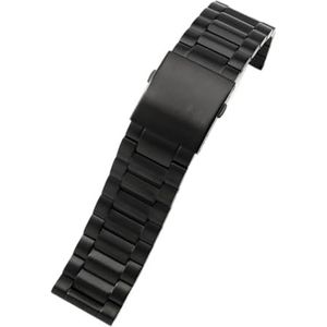 YingYou Solide Roestvrijstalen Horlogeband Compatibel Met Diesel Dz7256 Dz7291 Dz7257 Solide Horlogeband For Heren Horlogeband Riem 22 24 26 28 30 Mm (Color : Black-three beads, Size : 24mm)