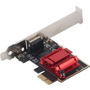 PCIe-netwerkkaart, 2,5 Gbps Gigabit-netwerkkaart PCI-E Ethernet-netwerkkaart, RJ45 LAN-adapterconverter voor Desktop-pc