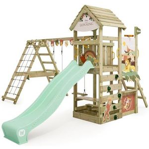 Disney's The Lion Story Speeltoren van Wickey - klimrek, klimtoren, tuinspeeltoestel voor kinderen - outdoor speelplaats van hout met zandbak