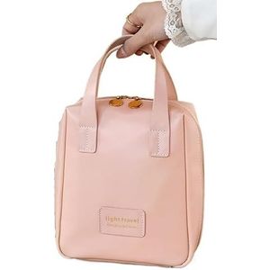 Make-upzak Draagbare Grote Capaciteit Kosmetische Zak Waterdichte Make-up Opslag, roze, Eén maat