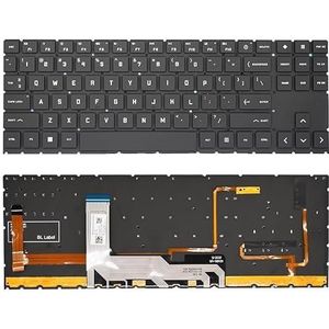 Amerikaans Spaans laptoptoetsenbord voor Omen 15-EN 15-EN0013DX 15-EN0023DX voor AMD RGB kleurrijk verlicht(US RGB Backlight)
