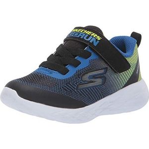 Skechers Go Run 600-Farrox Sportschoenen voor jongens, Blauw Blauw Zwart Lime Bblm, 37 EU