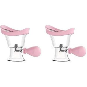 2 Set Siliconen Eye Wash Cups Ogen Cleaner Ogen Reiniging Schoon Vermoeide Ogen Roze, 8,2x6,6x4,8 cm