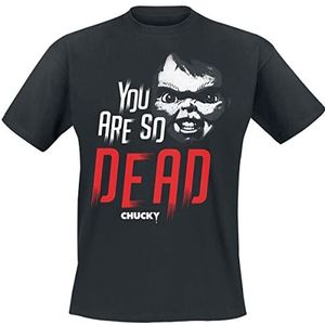 Chucky You Are So Dead T-shirt zwart M 100% katoen Fan merch, Film, Horror