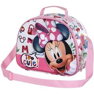 Minnie Mouse Too Cute-3D lunchtas, roze, 25,5 x 20 cm, roze, Eén maat, 3D Lunch Tas Te Schattig