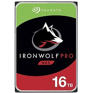 Seagate IronWolf NAS interne harde schijf (8,9 cm (3,5 inch) SATA 6 Gb/s, zilver, FFP (Frustvrije verpakking)) IronWolf Pro met gegevensherstel. 16TB
