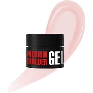 K Professional Medium Builder Gel Latte UV LED - Builder Gel Naakt, Versterking 13 ml