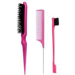 3Pcs Veelzijdige Haar Styling Tools Plagen Haar Borstel Staart Kam Set Kappers Vlechten