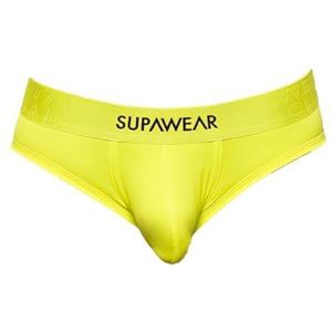 Supawear - Heren Ondergoed - Heren Slip - Neon Brief Cyber Lime - Geel - 1x MAAT M