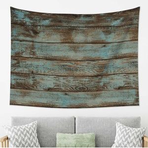 LAMAME Rustieke Oude Schuur Hout Gedrukt Tapestry Muur Opknoping Muur Decor Esthetische Tapestry voor Slaapkamer Woonkamer