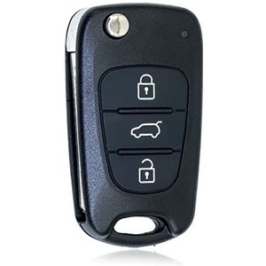 Sleutel met 3 knoppen, klapsleutel, afstandsbediening, autosleutel voor Hyundai i20, i30, i35, iX20, iX35 en Kia, Ceed Soul, Sportage, Venga