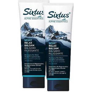 Sixtus Sport Relaxbalsem, ideaal voor sportmassage, 250 ml, verpakking van 2 stuks