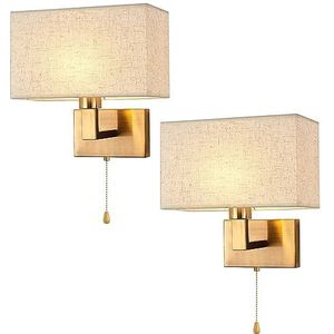NETTLIFE Vintage Wandlamp Gouden Glazen Bol E27 Binnen Wandlamp Slaapkamer Trap 1