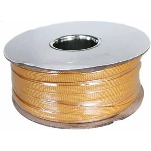 ChunLK 100M 10MM Gevlochten Uitbreidbare Mouw PET Strakke Isolatie Nylon Mouwen Bescherming Uitbreidbare Mesh Draadkous(White)